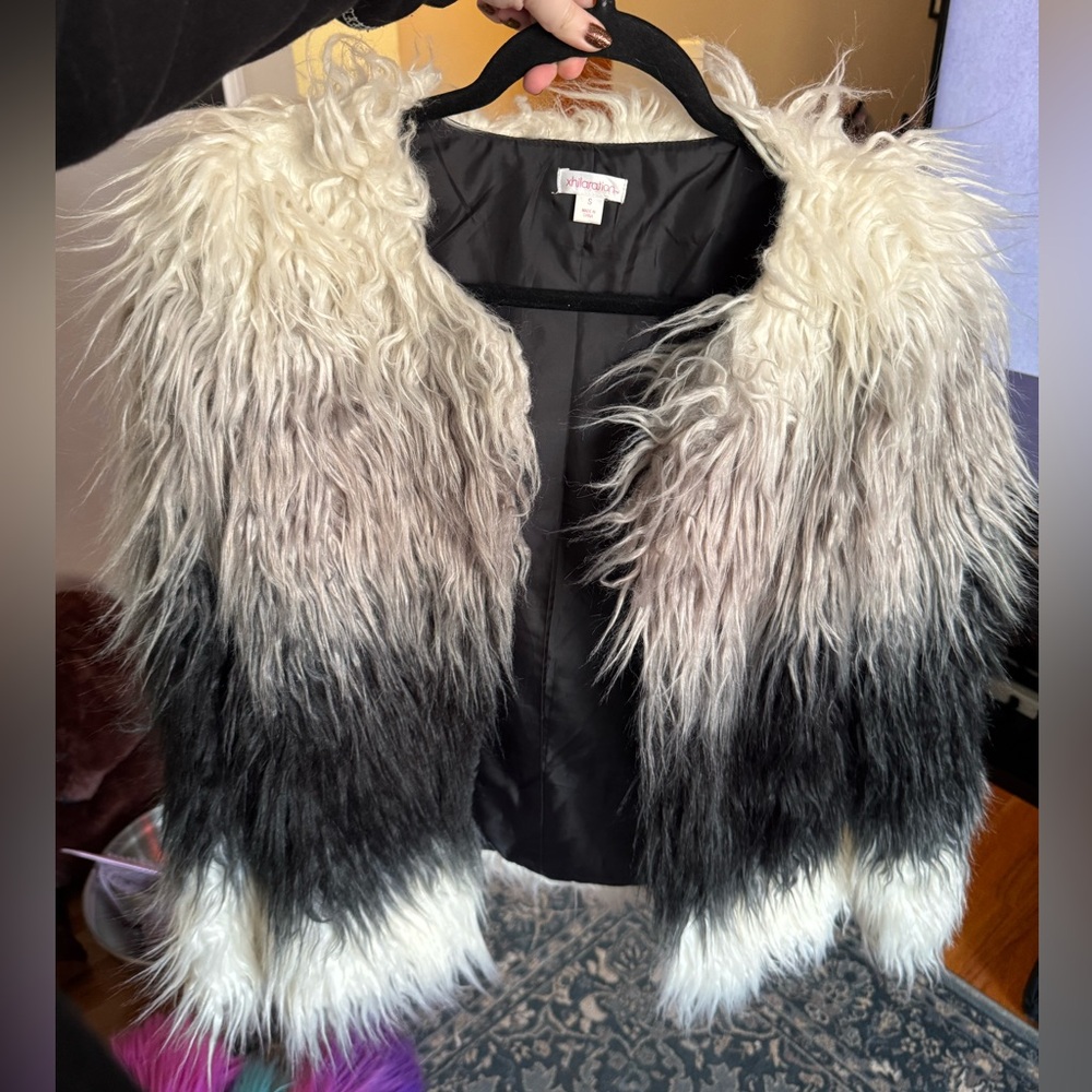 Faux fur coat